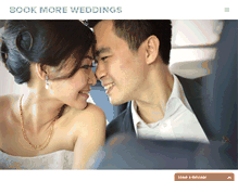 Tablet Screenshot of bookmoreweddings.com